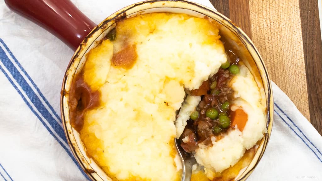 Serving Shepherd's Pie