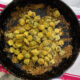 Homemade fried Okra in Cast Iron Skillet