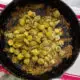 Homemade fried Okra in Cast Iron Skillet