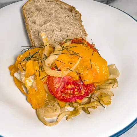 Plated Fish with Fennel