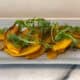 Winter Squash with Arugula and Rosemary topped with Arugula