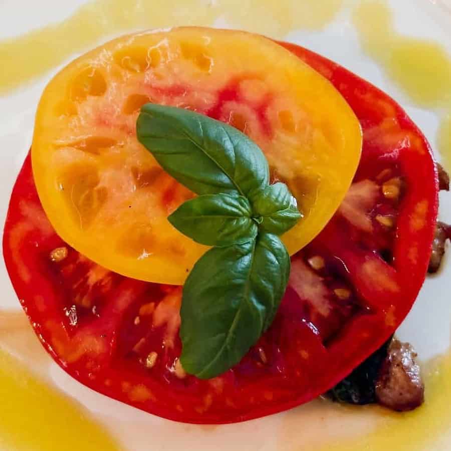 Chicken with Heirloom Tomatoes