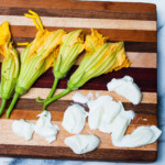 Blossoms and fresh mozzarella