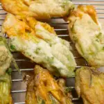 Fritters on a rack