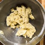 The dough should start binding together. tart dough